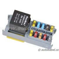Modul MTA pro 10x minipojistka, 1x MAXI relé.